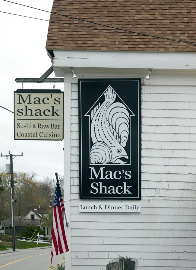 Exterior of Mac’s Shack restaurant in Wellfleet