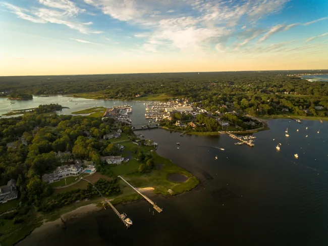 West Bay drawbridge and water in Osterville