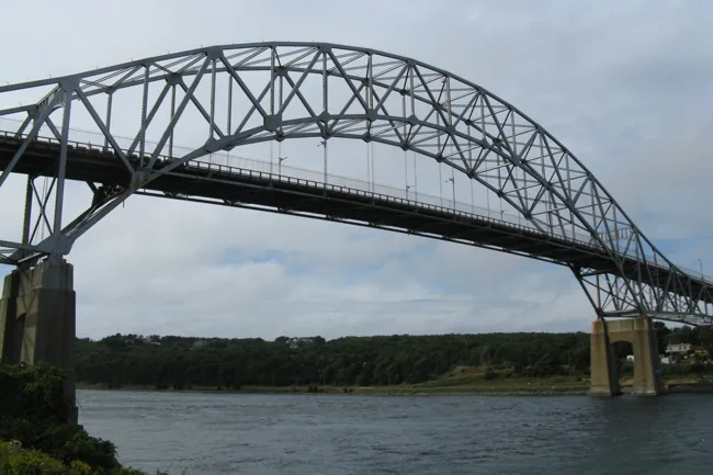 Existing Sagamore Bridge spanning the Cape Cod Canal